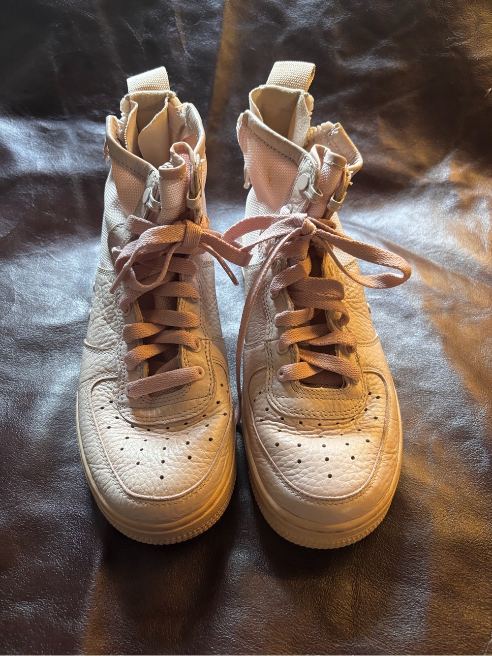 Nike Women's High-Top Sneakers in Light Beige